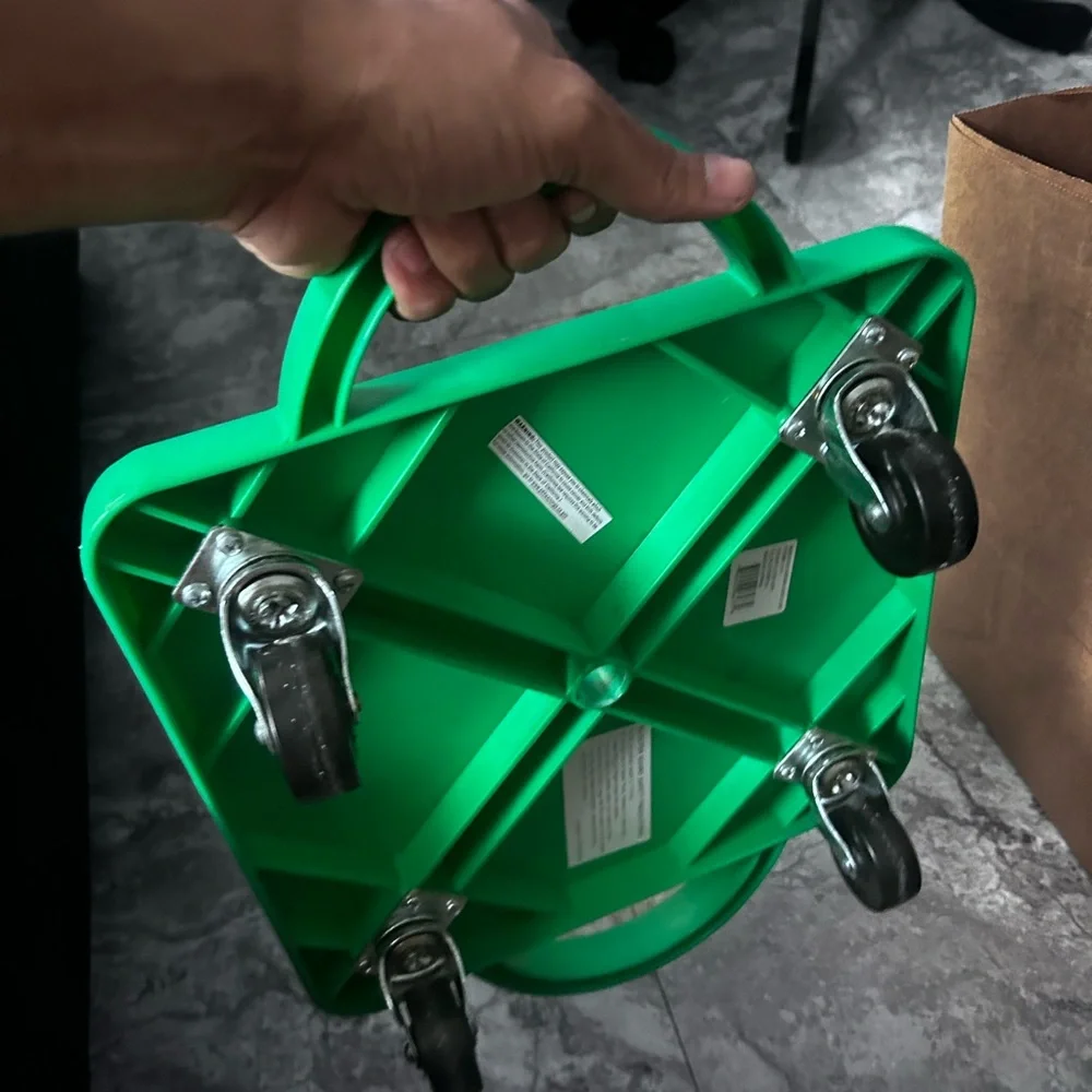 Green Square Stool - Picture 8 of 9